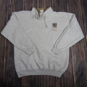 Vintage Smile Sweatshirt Mens XL Gray Nassau Bahamas Dolphins Made USA 90s